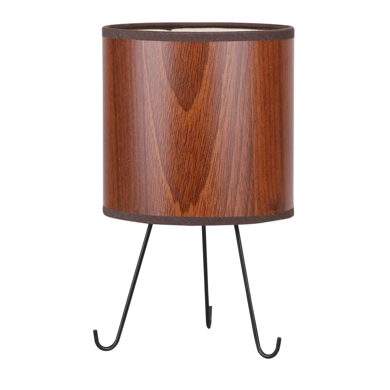 Designová stolní lampa ADORA - 1xE14, 40W, dub / černá