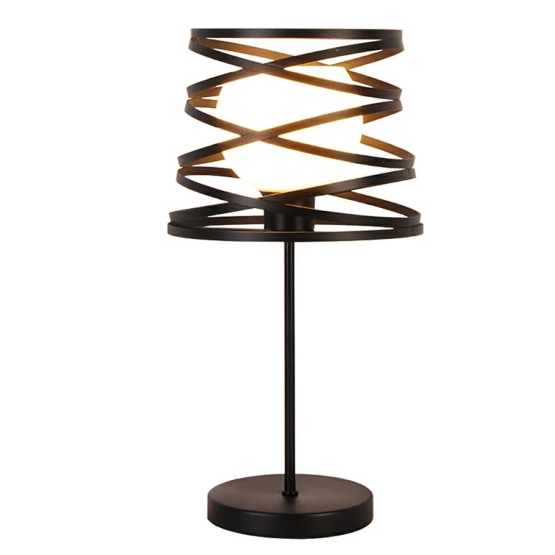 Designová stolní lampa AKITA - 1xE14, 40W, černá