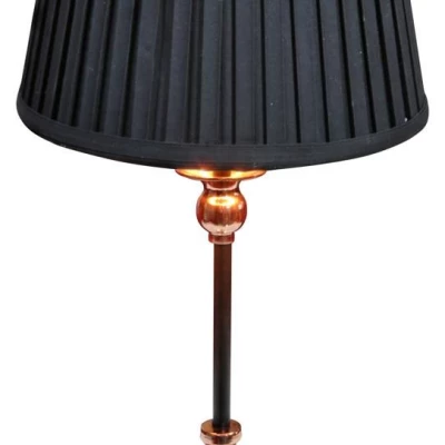 Moderní stolní lampa AMORE - 1xE27, 60W, černá / měděná