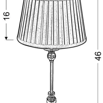 Moderní stolní lampa AMORE - 1xE27, 60W, černá / měděná