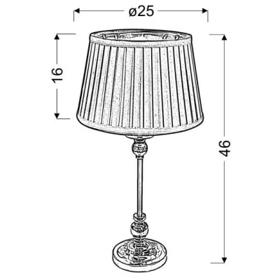 Moderní stolní lampa AMORE - 1xE27, 60W, černá / měděná