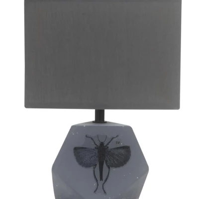 Stolní moderní lampa ANIMI - 1xE14, 40W, tmavá šedá