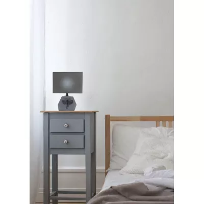 Stolní moderní lampa ANIMI - 1xE14, 40W, tmavá šedá