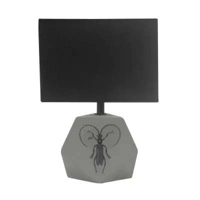 Stolní moderní lampa ANIMI - 1xE14, 40W, světlá šedá / černá