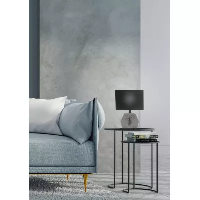 Stolní moderní lampa ANIMI - 1xE14, 40W, světlá šedá / černá