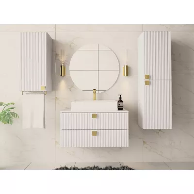 VÝPRODEJ - Koupelnová sestava PALOMA 1 - bílá + sifon ZDARMA