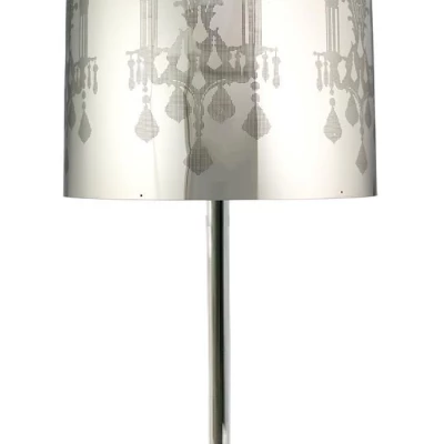 Moderní stolní lampa ARKAS - 1xE27, 60W, chromovaná