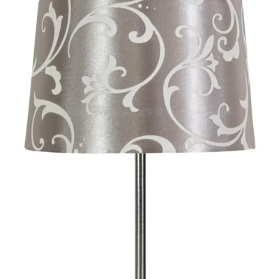 Moderní stolní lampa AROSA - 1xE14, 40W, stříbrná / šedá