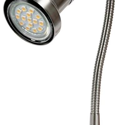 Lampička na čtení s klipem ARKON - 1xGU10, 50W, chromovaná / stříbrná