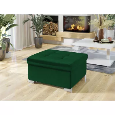 VÝPRODEJ - Taburetka do obýváku NELLI 1 - tmavá zelená 1