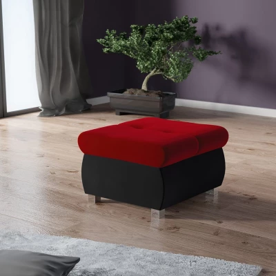 VÝPRODEJ - Taburetka ABEL 1 - černá / červená