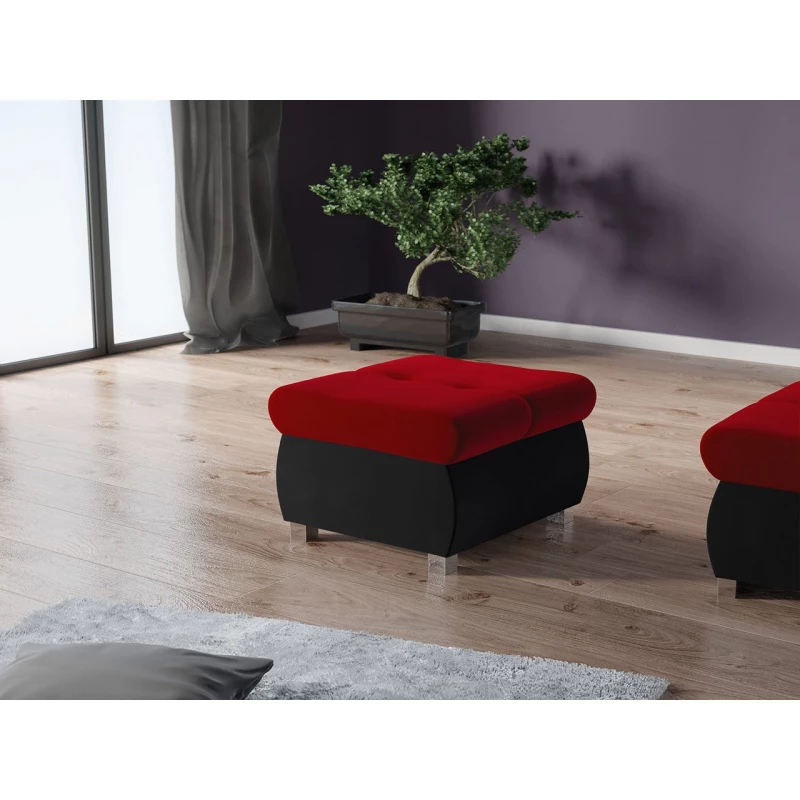 VÝPRODEJ - Taburetka ABEL 1 - černá / červená