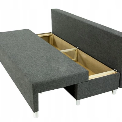 VÝPRODEJ - Rozkládací pohovka s taburetem ELZA - modrá 2