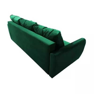 VÝPRODEJ - Třímístná rozkládací pohovka PROSPERO - zelená