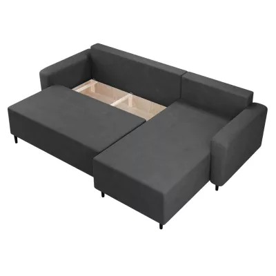 VÝPRODEJ - Rohová rozkládací sedací souprava ZURINE - zelená, levý roh