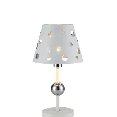 Stolní moderní lampa BATLEY - 1xE14, 60W, bílá
