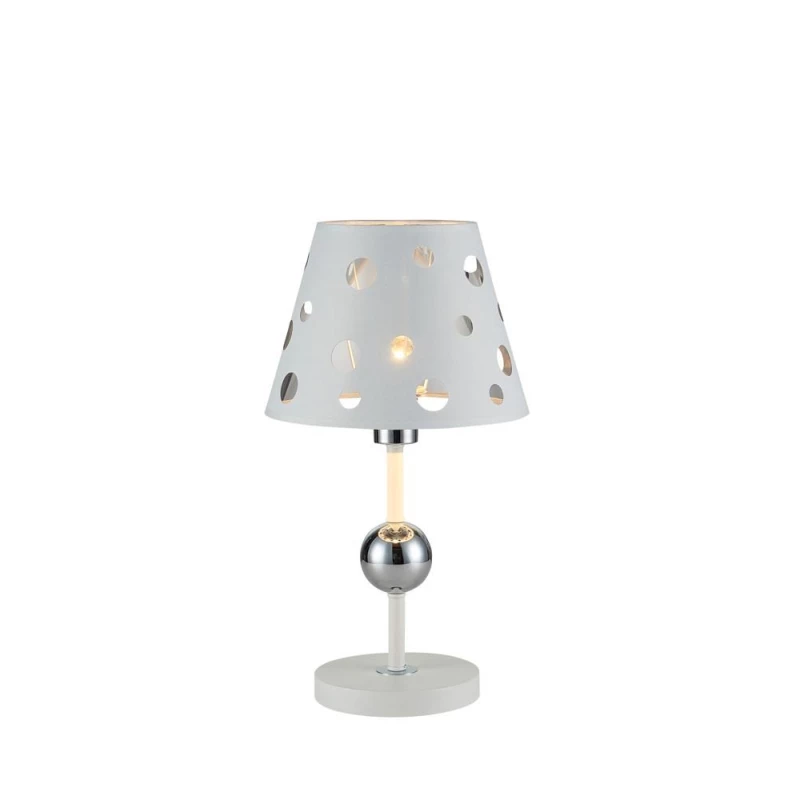 Stolní moderní lampa BATLEY - 1xE14, 60W, bílá
