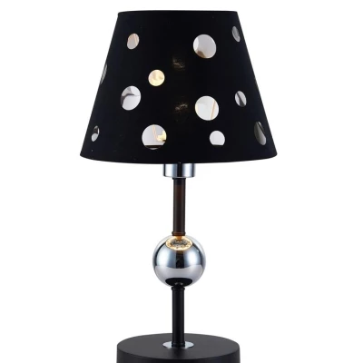 Stolní moderní lampa BATLEY - 1xE14, 60W, černá
