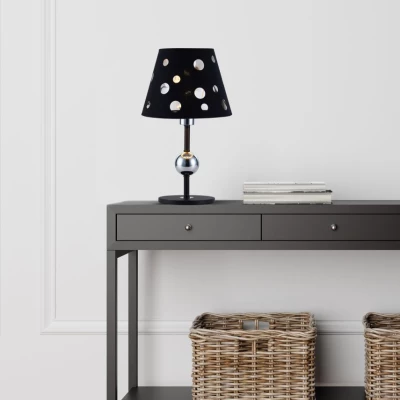 Stolní moderní lampa BATLEY - 1xE14, 60W, černá