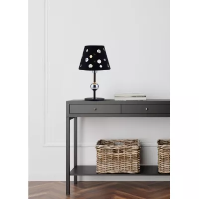 Stolní moderní lampa BATLEY - 1xE14, 60W, černá
