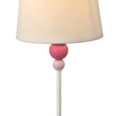 Dětská stolní lampička BEBE - 1xE27, 60W, růžová / bílá