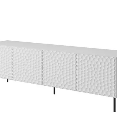 VÝPRODEJ - TV stolek MACARIO - bílý