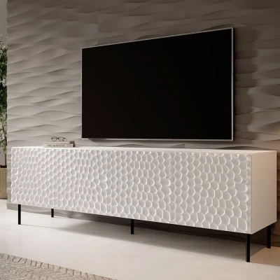 VÝPRODEJ - TV stolek MACARIO - bílý