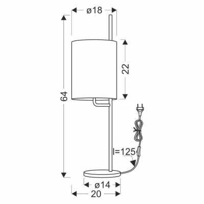 Moderní stolní lampa BENDI - 1xE27, 40W, černá / zelená