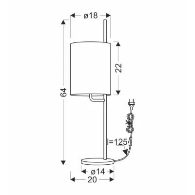 Moderní stolní lampa BENDI - 1xE27, 40W, černá / zelená