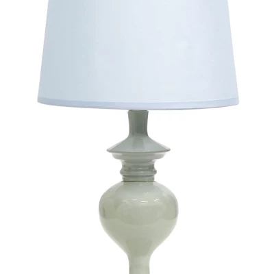 Moderní stolní lampa BERKANE - 1xE14, 40W, bílá / modrá
