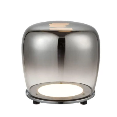 Stolní designová LED lampa BERLOZ - 6,6W, 3000K (teplá bílá), černá