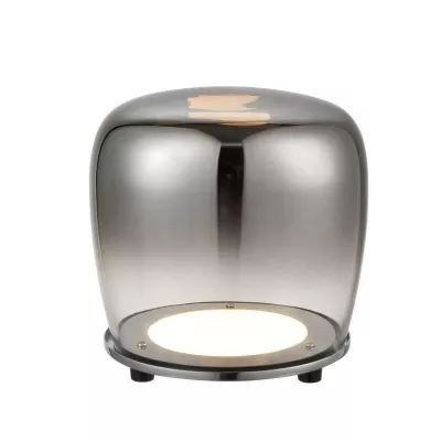 Stolní designová LED lampa BERLOZ - 6,6W, 3000K (teplá bílá), černá