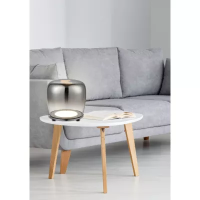 Stolní designová LED lampa BERLOZ - 18W, 3000K (teplá bílá), černá