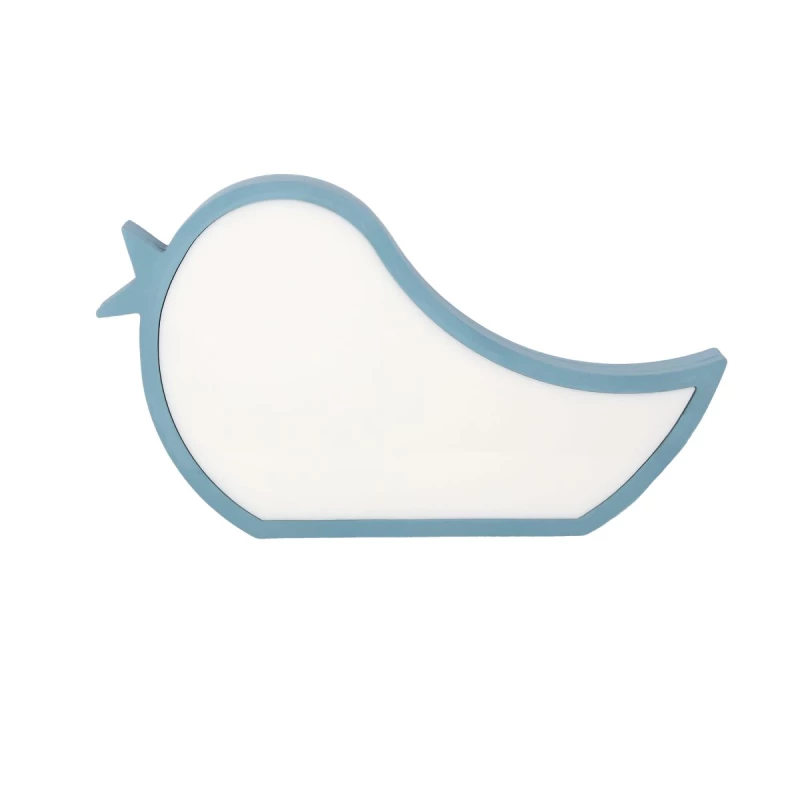 Stolní LED lampička do dětského pokoje BIRD - 12W, 3000K (teplá bílá), modrá