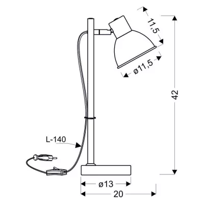 Stolní skandinávská lampa BONDO - 1xE14, 40W, přírodní dřevo / bílá