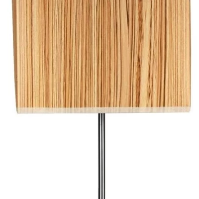 Stolní moderní lampa CAJMAN - 1xE14, 40W, imitace borovice