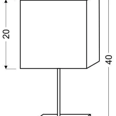 Stolní moderní lampa CAJMAN - 1xE14, 40W, imitace borovice