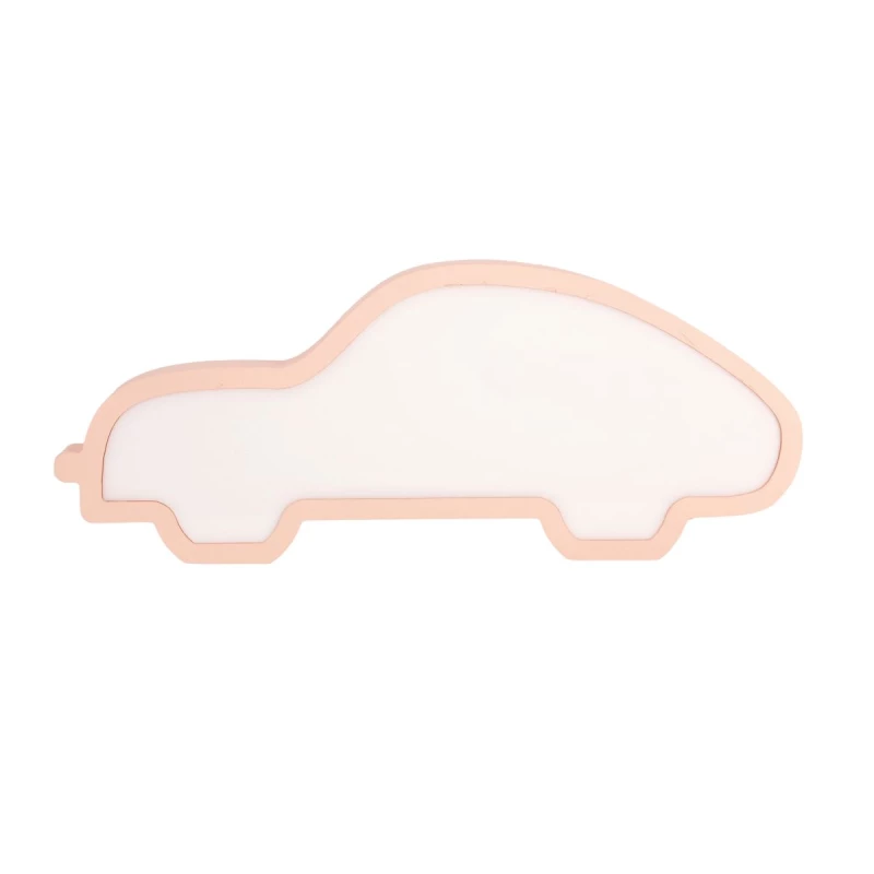 LED stolní lampa do dětského pokoje CAR - 11W, 3000K (teplá bílá), růžová