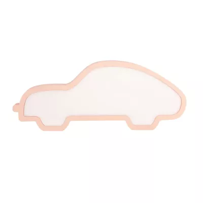 LED stolní lampa do dětského pokoje CAR - 11W, 3000K (teplá bílá), růžová