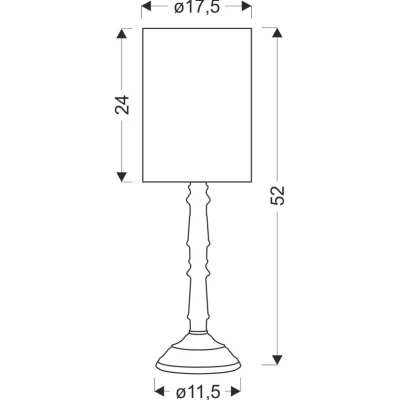 Stolní lampa na noční stolek CARDINALE 2 - 1xE27, 40W, tmavá šedá / světlý len