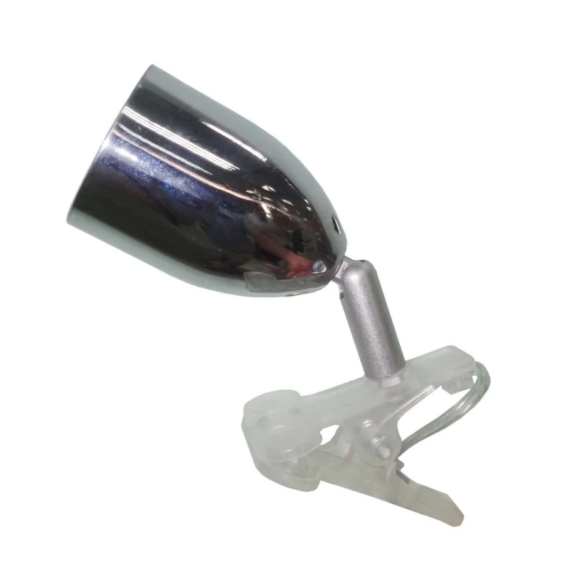 Stolní LED lampička s klipem CLIP - 3W, 4000K (denní bílá), chromovaná