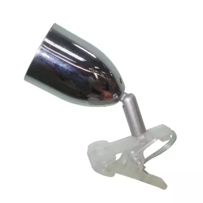 Stolní LED lampička s klipem CLIP - 3W, 4000K (denní bílá), chromovaná