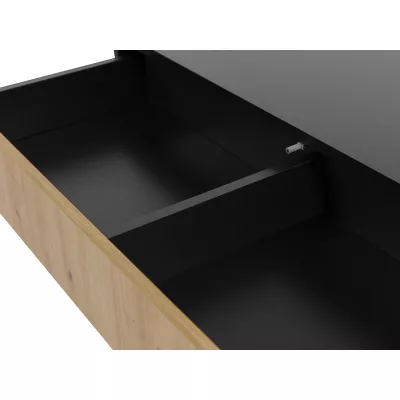 VÝPRODEJ - Konzola KAROL - dub artisan / černý