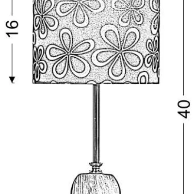 Moderní stolní lampa CORT - 1xE27, 60W, černá