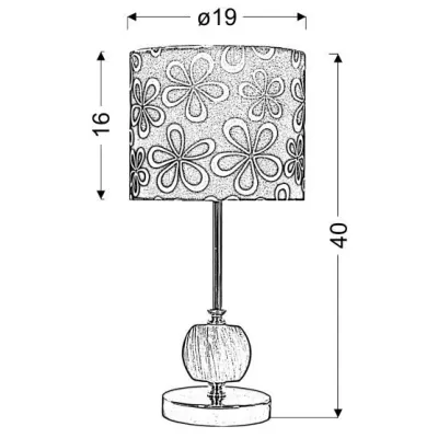 Moderní stolní lampa CORT - 1xE27, 60W, černá
