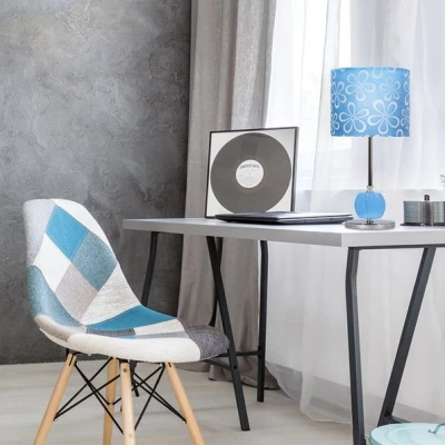Moderní stolní lampa CORT - 1xE27, 60W, modrá