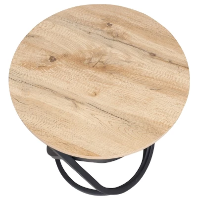 VÝPRODEJ - Konferenční stolek DIDIER - dub / černý