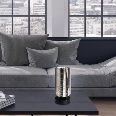 Moderní stolní lampa COX - 1xE27, 60W, chromovaná