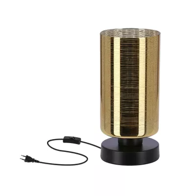 Moderní stolní lampa COX - 1xE27, 60W, zlatá