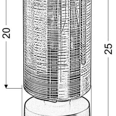 Moderní stolní lampa COX - 1xE27, 60W, zlatá